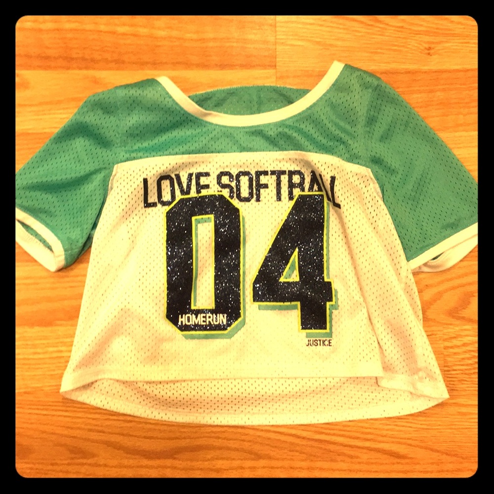Softball themed crop top